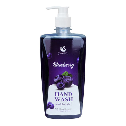 Swansi Blueberry Hand Wash, 500ml - Front View