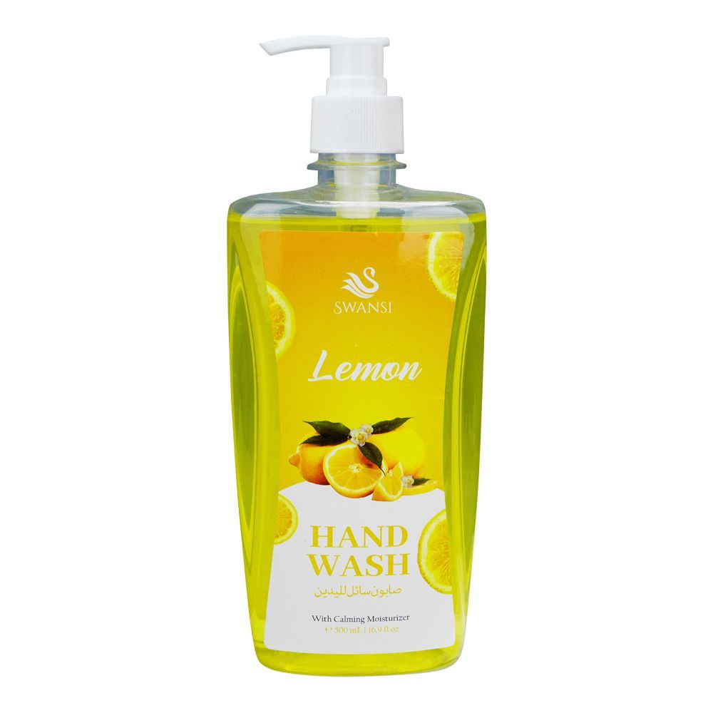 Swansi Lemon Hand Wash, 500ml - Front View