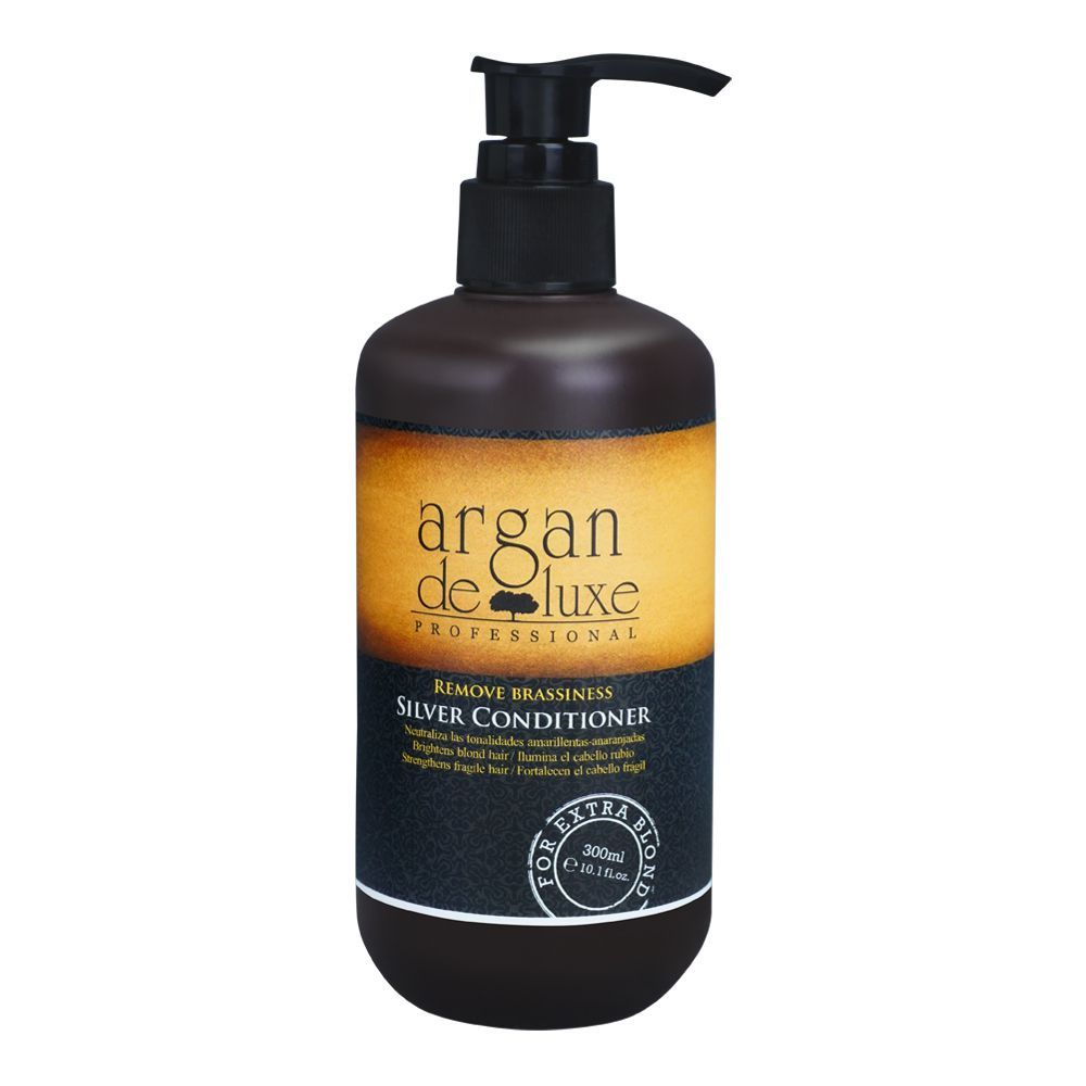 Argan De Luxe Remove Brassiness Silver Conditioner, 300ml - Front View