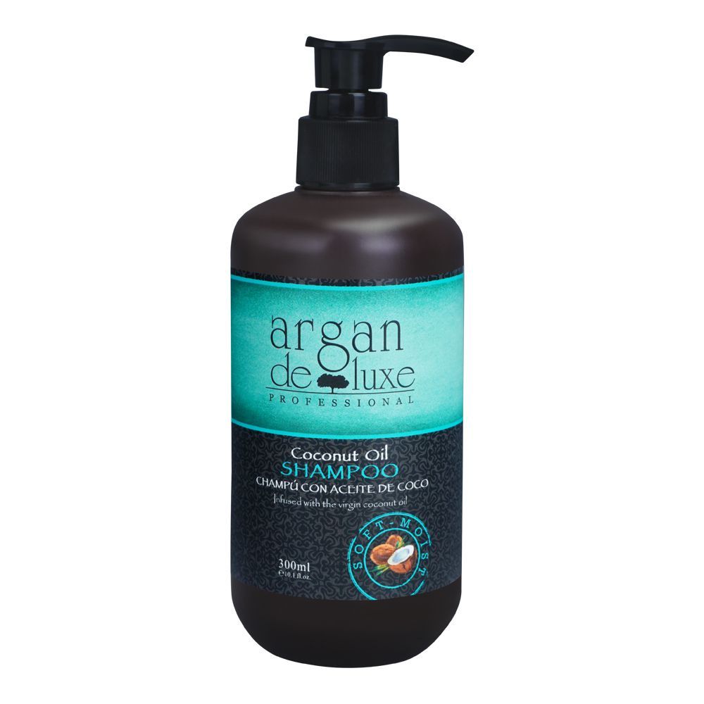 Argan De Luxe Coconut Oil Shampoo, 300ml - Front View