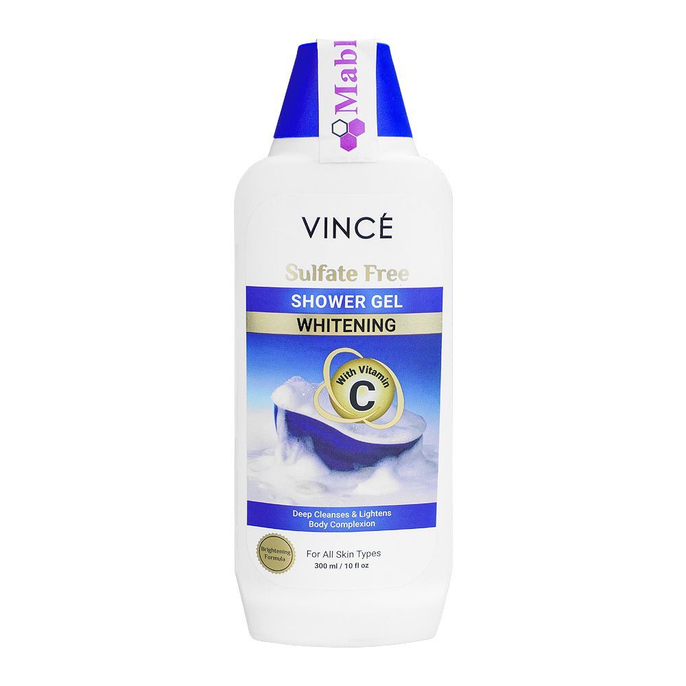 Vince Whitening With Vitamin C Sulfate Free Shower Gel, 300ml - Front View