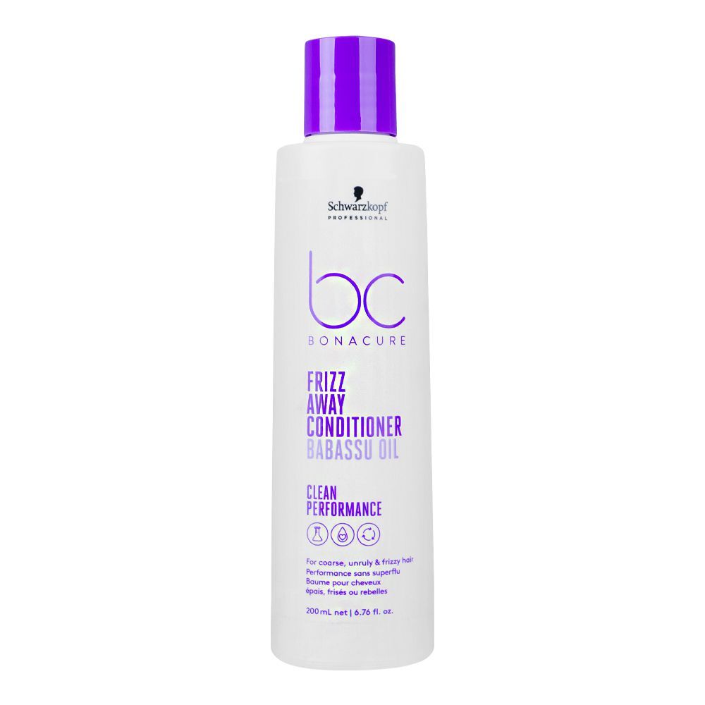 Schwarzkopf Professional Bonacure Frizz Away Conditioner with Babassu Oil, 200ml - Front View