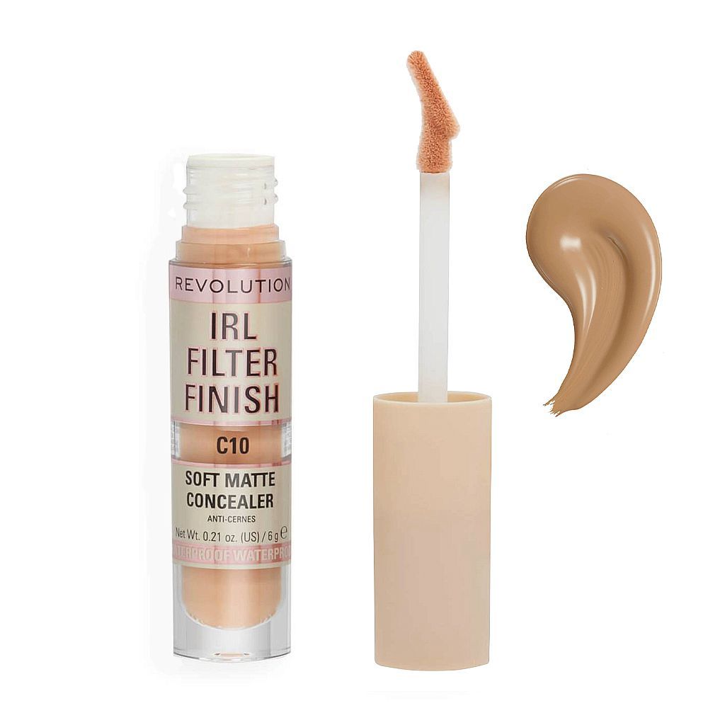 Makeup Revolution IRL Filter Finish Soft Matte Concealer, C10 - Front View