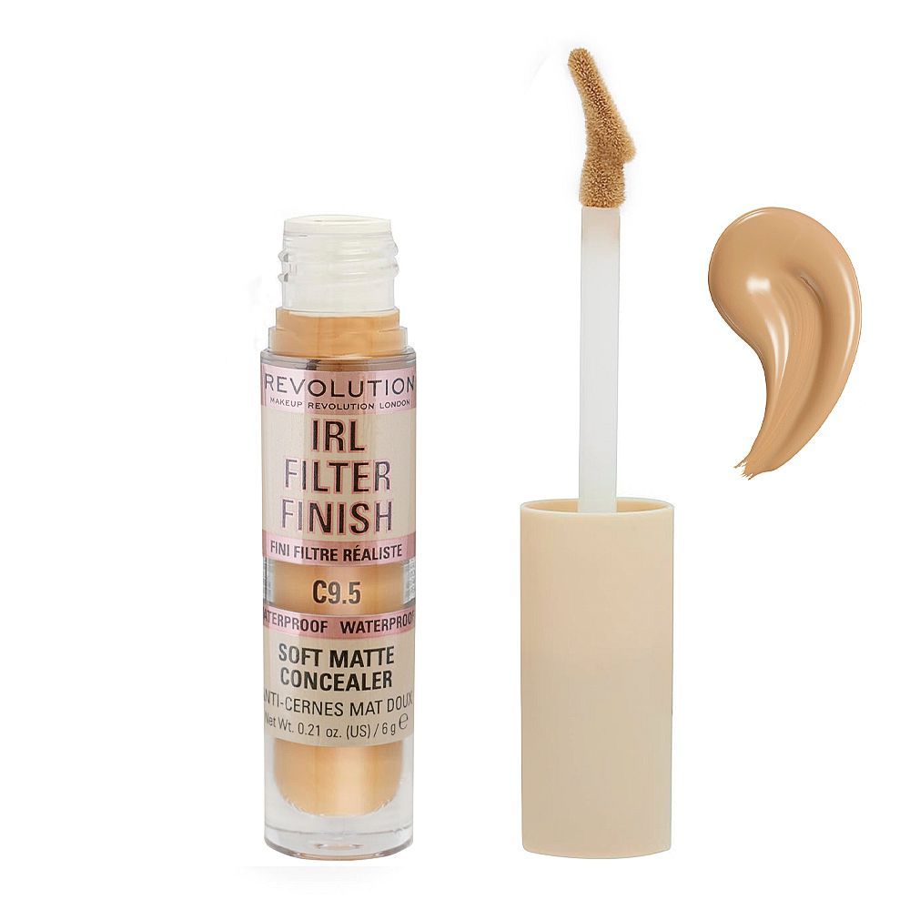 Makeup Revolution IRL Filter Finish Soft Matte Concealer, C9.5 - Front View