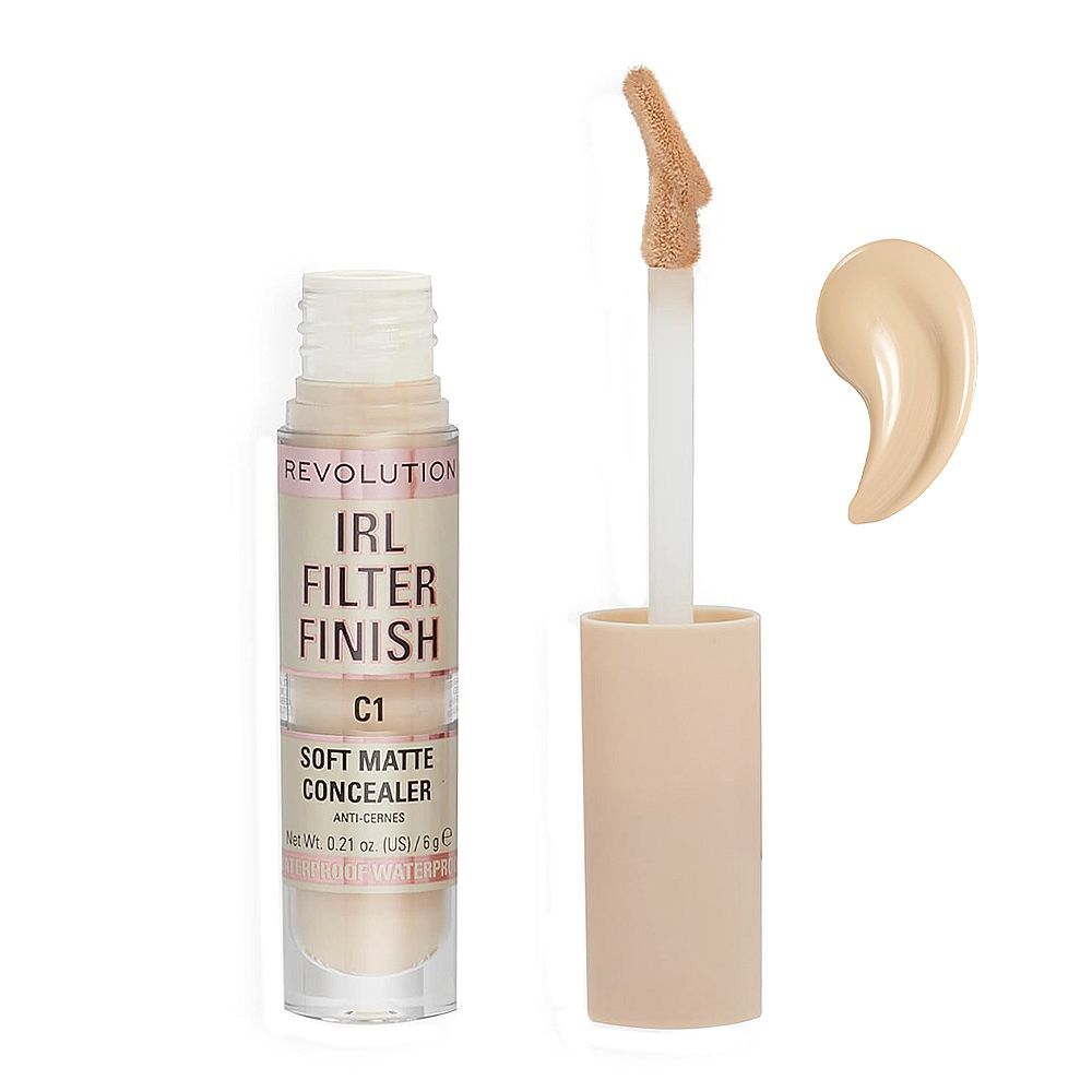 Makeup Revolution IRL Filter Finish Soft Matte Concealer, C1 - Front View