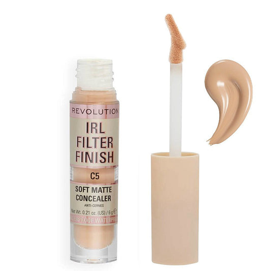 Makeup Revolution IRL Filter Finish Soft Matte Concealer, C5 - Front View