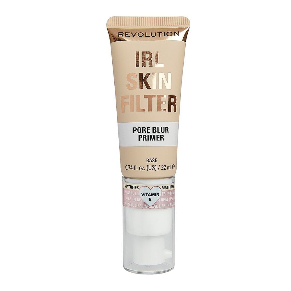 Makeup Revolution IRL Skin Filter Pore Blur Primer, 22ml - Front View