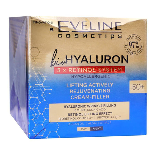 Eveline Bio Hyaluronic, 50+ Day & Night Cream, 50ml -  Front View