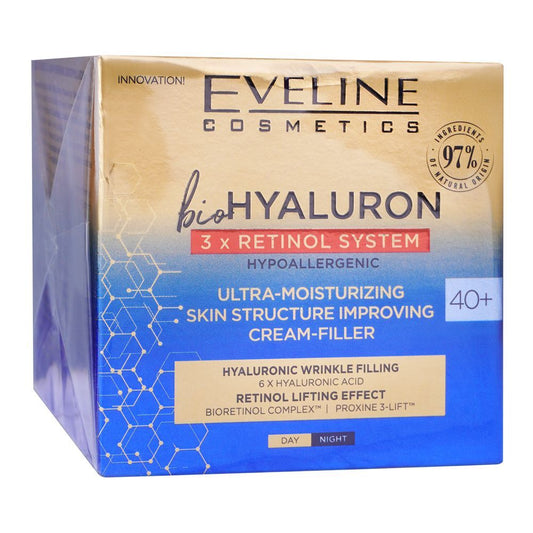 Eveline Bio Hyaluronic, 40+ Day & Night Cream, 50ml -  Front View