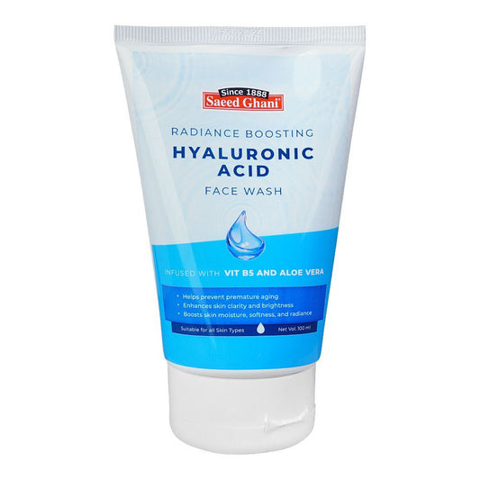 Saeed Ghani Radiance Boosting, Hyaluronic Acid, Face Wash, 100ml - Front View