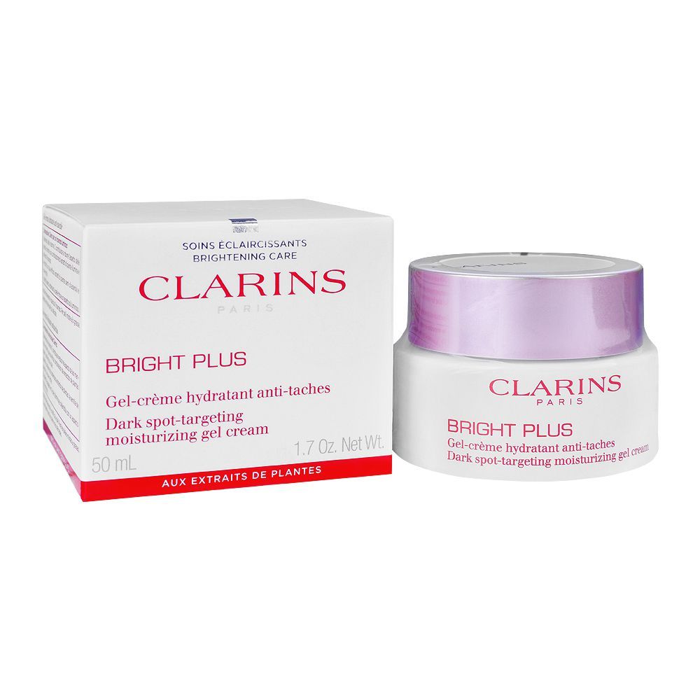 Clarins Paris Bright Plus, Dark Spot Targeting Moisturizing Gel Cream, 50ml -  Front View