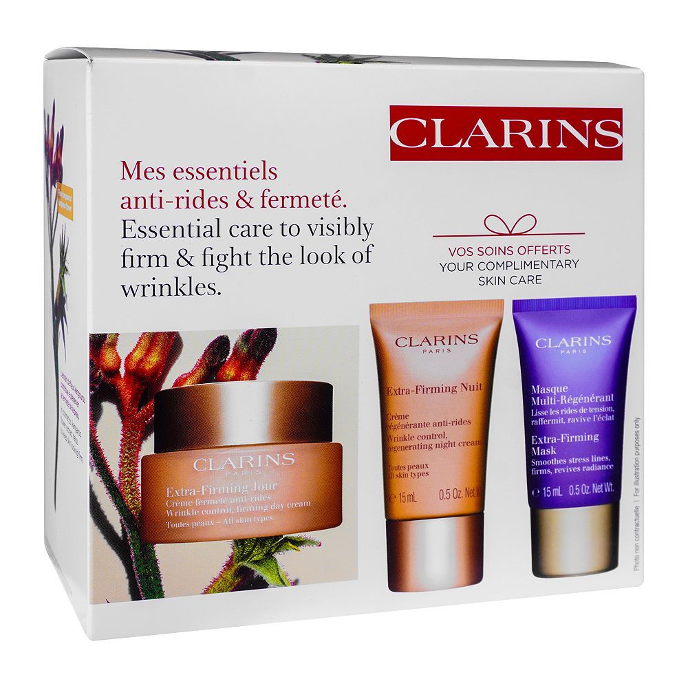 Clarins Paris Mes Essentials, Anti-Rides & Fermete Set -  Front View