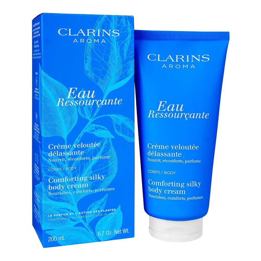 Clarins Eau Ressourcante Comforting Silky Body Cream, 200ml -  Front View