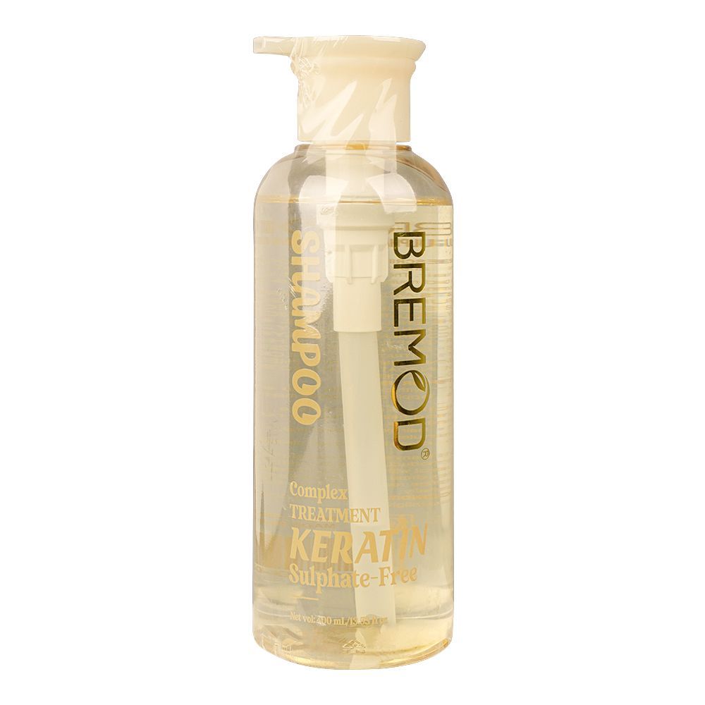 Bremod Complex Treatment Keratin, Sulphate-Free Shampoo, 400ml - Front View