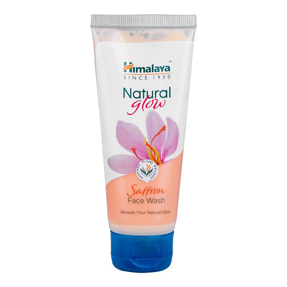 Himalaya Natural Glow Saffron Face Wash, For All Skin Types, Reveals Your Natural Glow, 50ml - Front View
