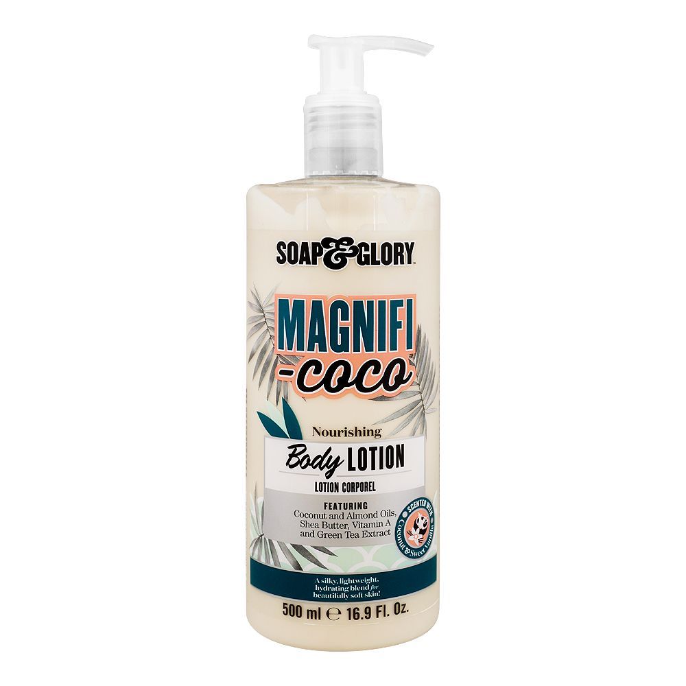 Soap & Glory Magnifi Coco Nourishing Body Lotion, For Dehydrated Skin, 500ml -  Front View