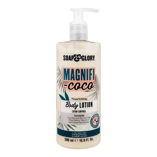 Soap & Glory Magnifi Coco Nourishing Body Lotion, For Dehydrated Skin, 500ml -  Front View