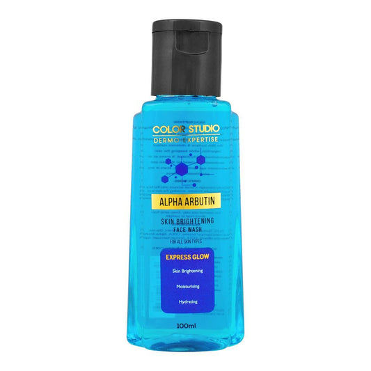 Color Studio Alpha Arbutin Face Wash, Skin Brightening, For All Skin Types, 100ml - Front View