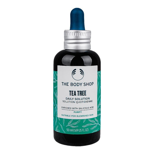 The Body Shop Tea Tree Daily Solution Serum, For Blemished Skin, 50ml - Front View