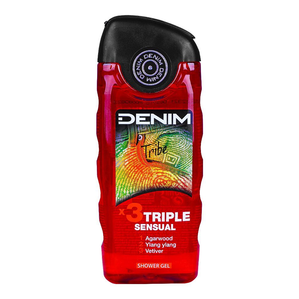 Denim Tribe Triple Sensual Shower Gel, 250ml - Front View