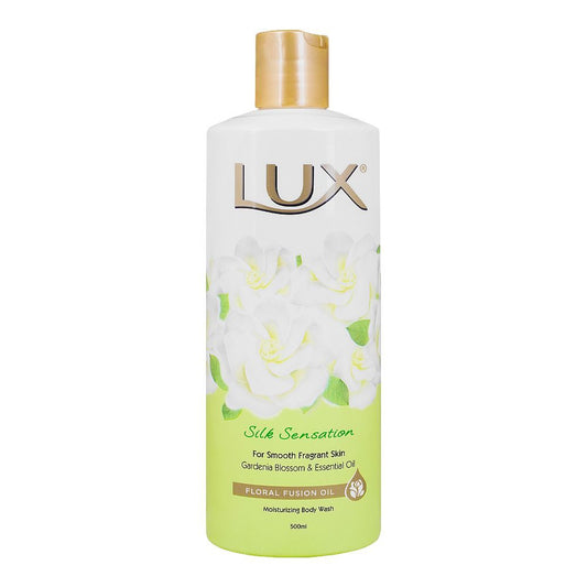 Lux Silk Sensation Moisturizing Body Wash With Gardenia Blossom & Essential Oil, 500ml - Front View