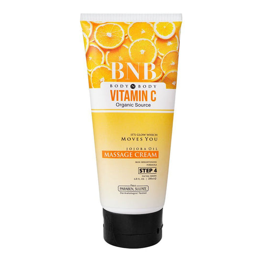 BNB Organic Source Vitamin C Massage Cream, 200ml -  Front View