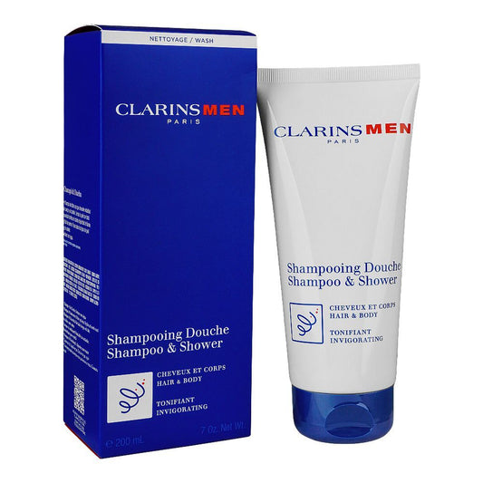 Clarins Men Shampooing Douche, Shampoo & Shower, 200ml - Front View
