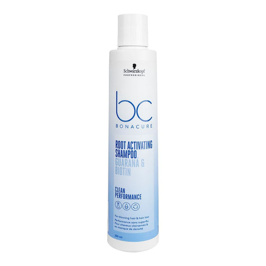 Schwarzkopf BC Bonacure Scalp Root Activating Shampoo, Guarana & Biotin, 250ml - Front View