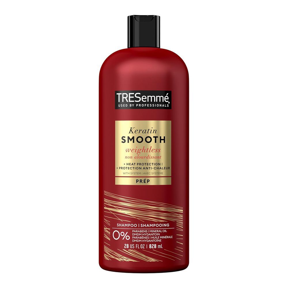 Tresemme Pro Style Tech Keratin Smooth Lamellar Discipline Shampoo, For Frizzy Hair, 828ml - Front View