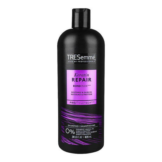 Tresemme Pro Style Tech Keratin Repair Bond Plex Shampoo, For Damaged Hair, 828ml - Front View
