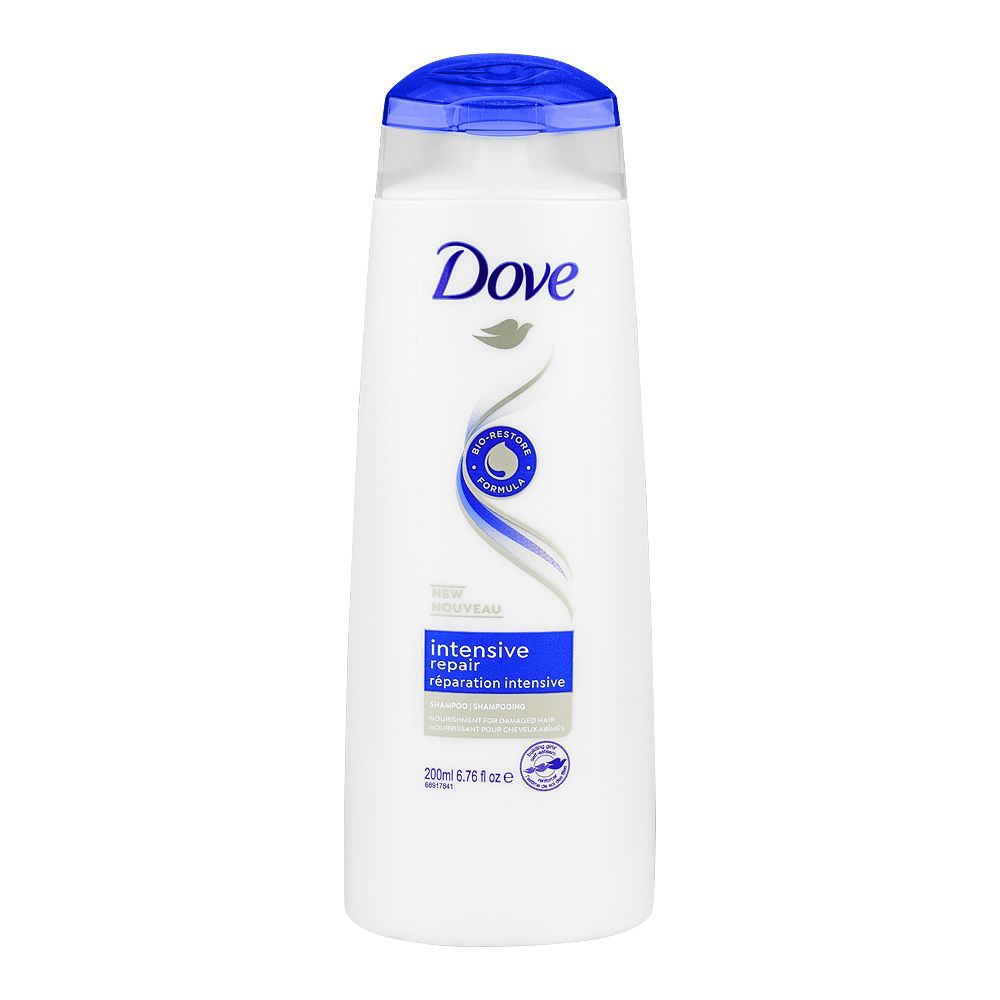Dove Intensive Repair Shampoo, For Damaged Hair, 200ml - Front View