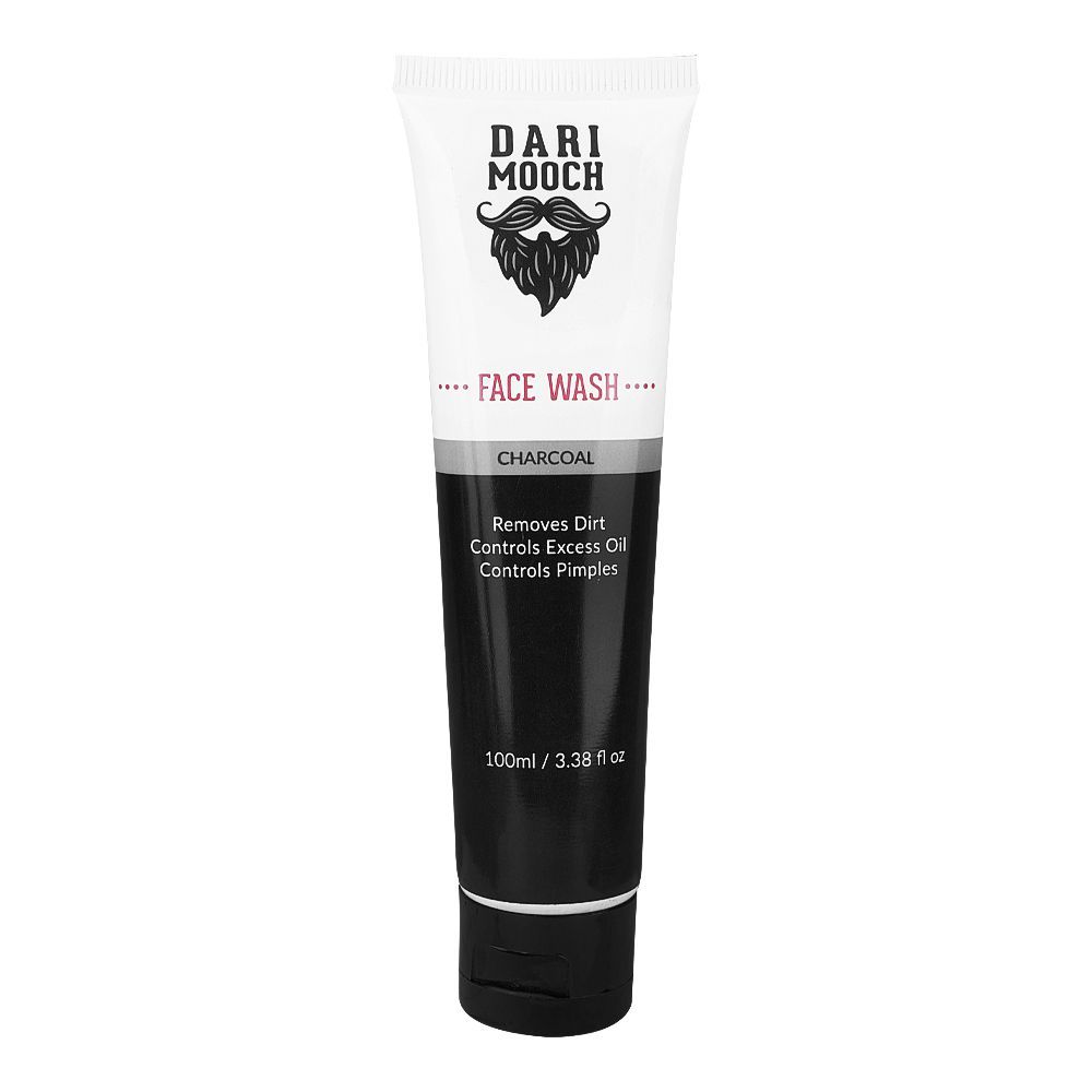 Dari Mooch Charcoal Face Wash, 100ml - Front View