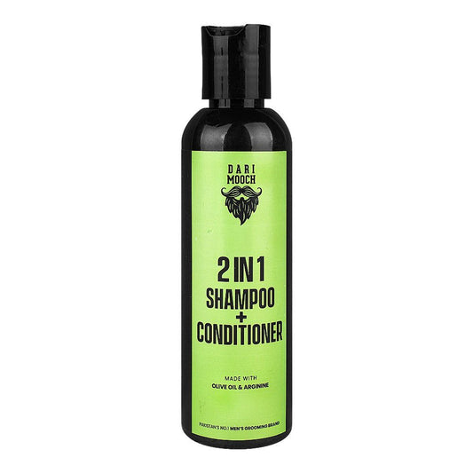 Dari Mooch 2in1 Shampoo+Conditioner, Olive Oil & Arginine, 180ml - Front View