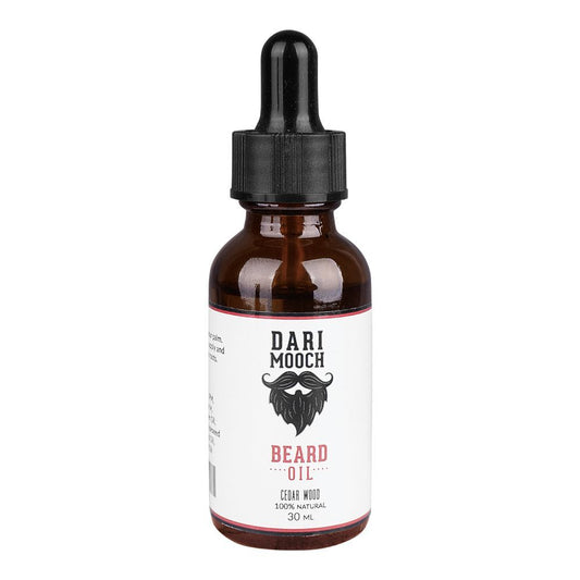 Dari Mooch Cedar Wood Beard Oil, 30ml - Front View