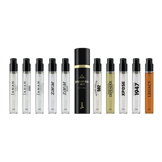 Junaid Jamshed Discovery Set For Men, Each 10ml, 10-Pack - Front View