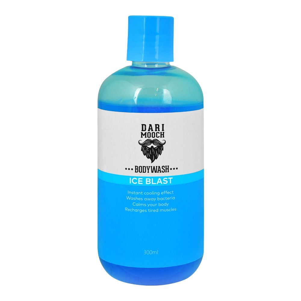 Dari Mooch Ice Blast Body Wash, Instant Cooling Effect, Calms & Recharges Muscles, 300ml - Front View