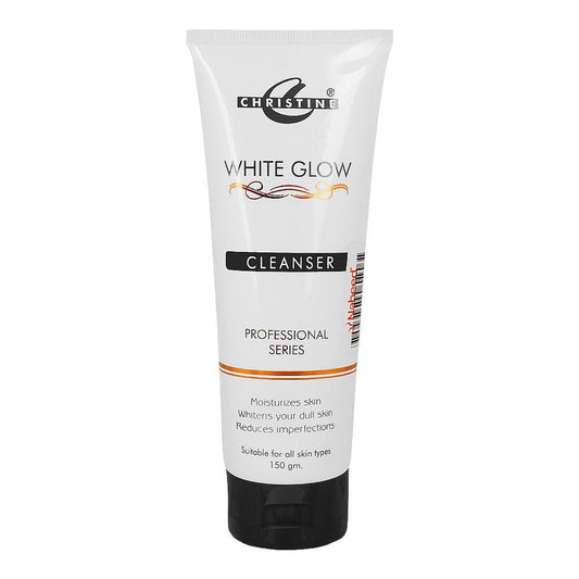 Christine White Glow Cleanser, Whitens & Moisturizes Your Dull Skin, For All Skin Types, 150g - Front View