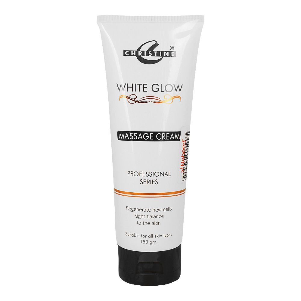 Christine White Glow Massage Cream, Regenerate New Cells, Right Balance For All Skin Types, 150g -  Front View