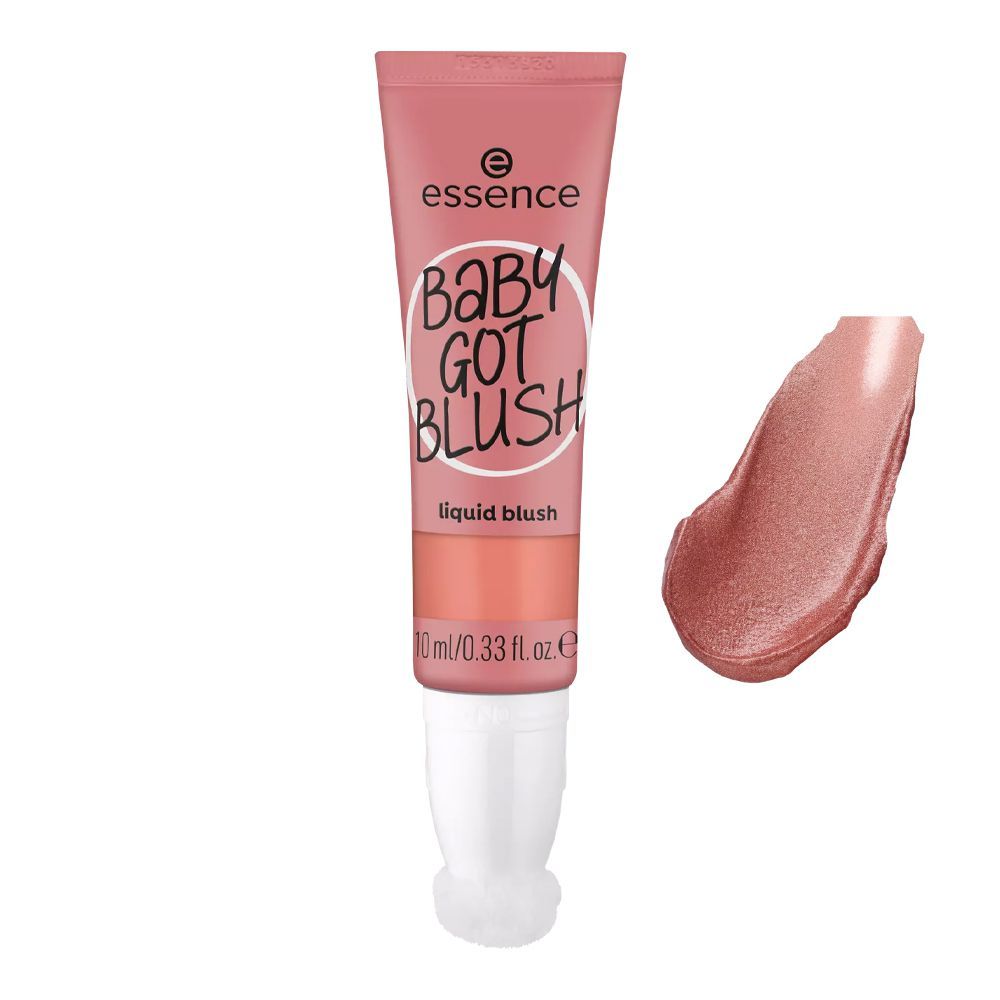 Essence Baby Got Blush Liquid Blush With Sponge Applicator, Vegan & Cruelty Free, 10ml, 30 Dusty Rose - Front View