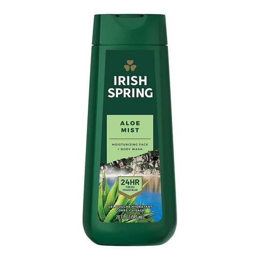 Irish Spring Aloe Mist Moisturizing Face+Body Wash, 591ml - Front View