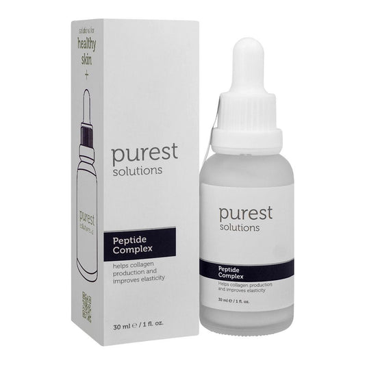 The Purest Solutions Peptide Complex Serum, Vegan, Free From Paraben, Alcohol, Fragrance and Dyes, 30ml - Front View