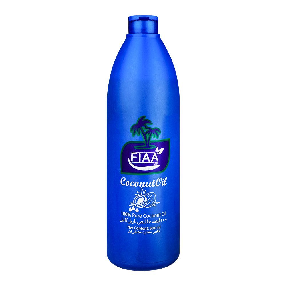 FIAA 100% Pure Coconut Oil, For Hairs, 500ml - Front View
