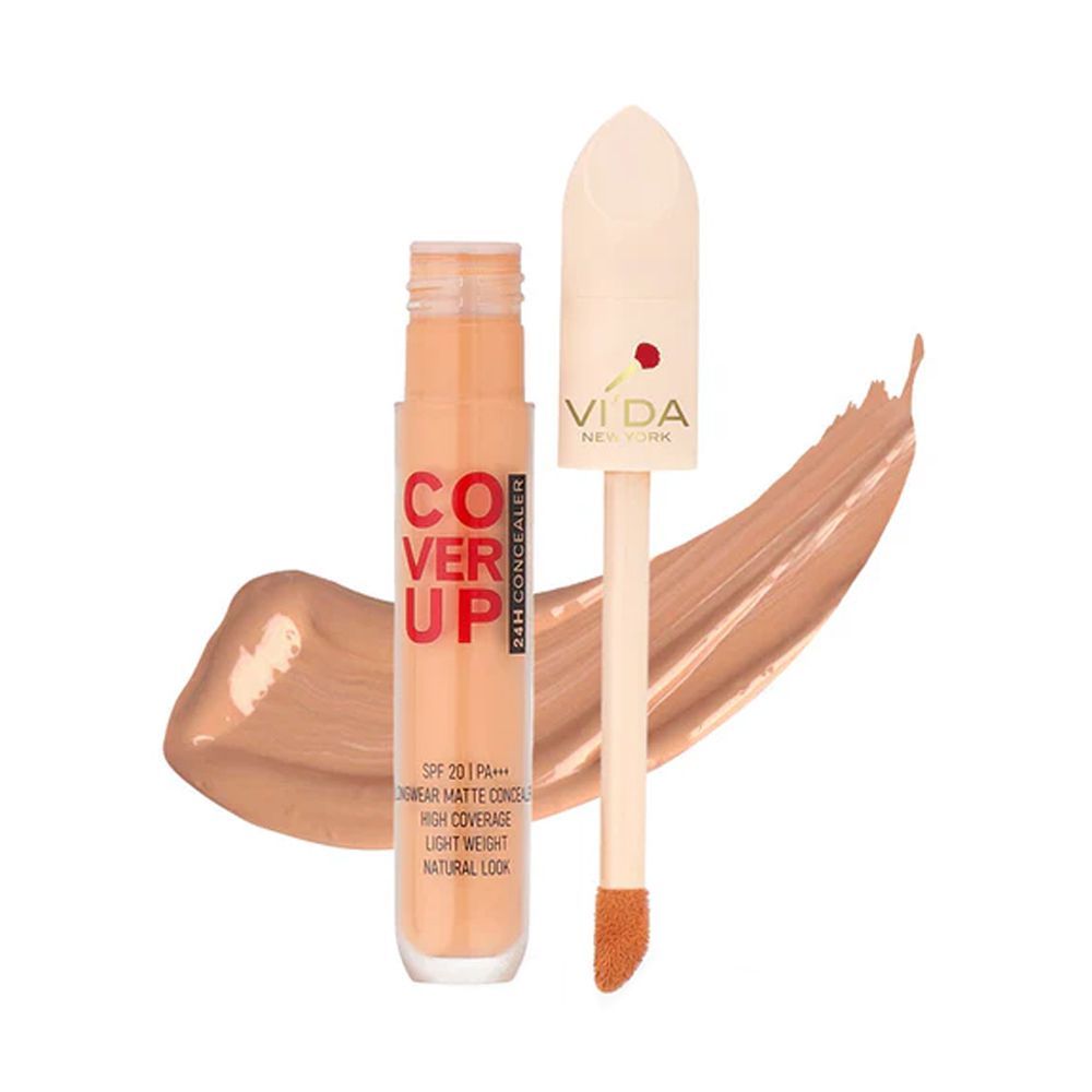 Vi'da New York Cover Up Concealer & Corrector, High Coverage, Lightweight, SPF 20, PA+++, 26 Deep - Front View