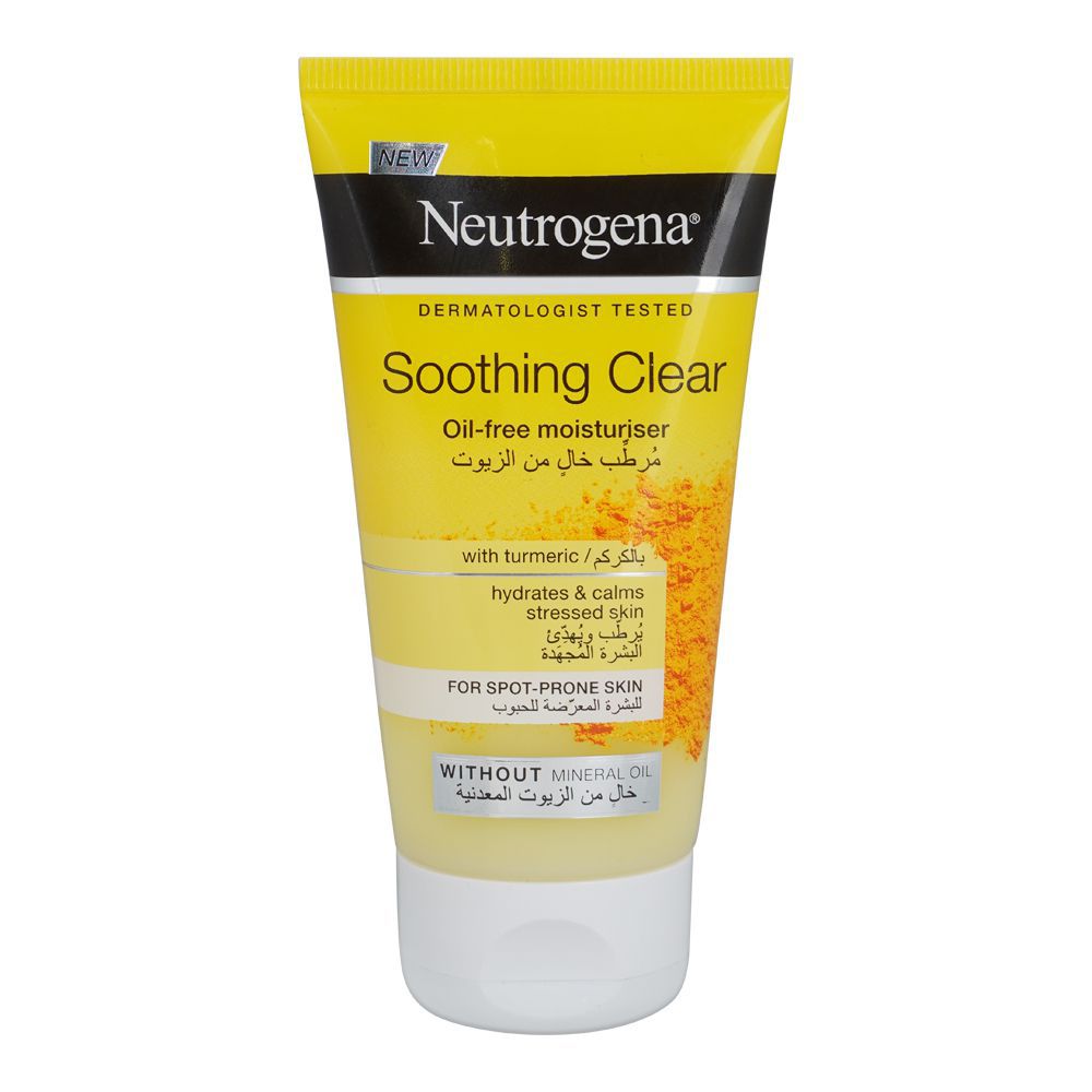 Neutrogena Soothing Clear Turmeric Oil-Free Moisturizer, 75ml -  Front View