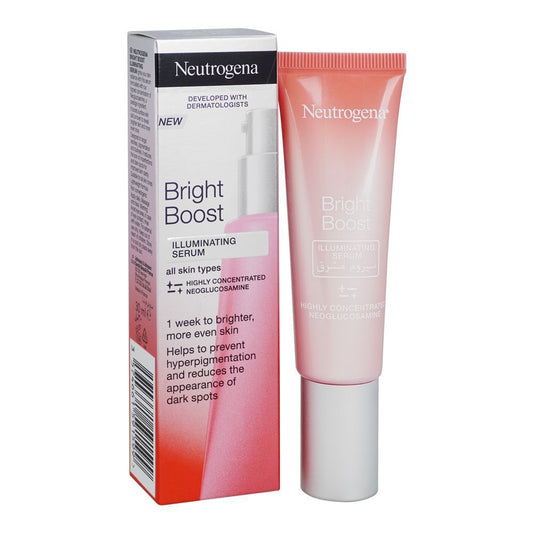 Neutrogena Bright Boost Neoglucosamine Illuminating Serum, For All Skin Types, Reduce Hyperpigmentation & Dark Spots, 30ml - Front View