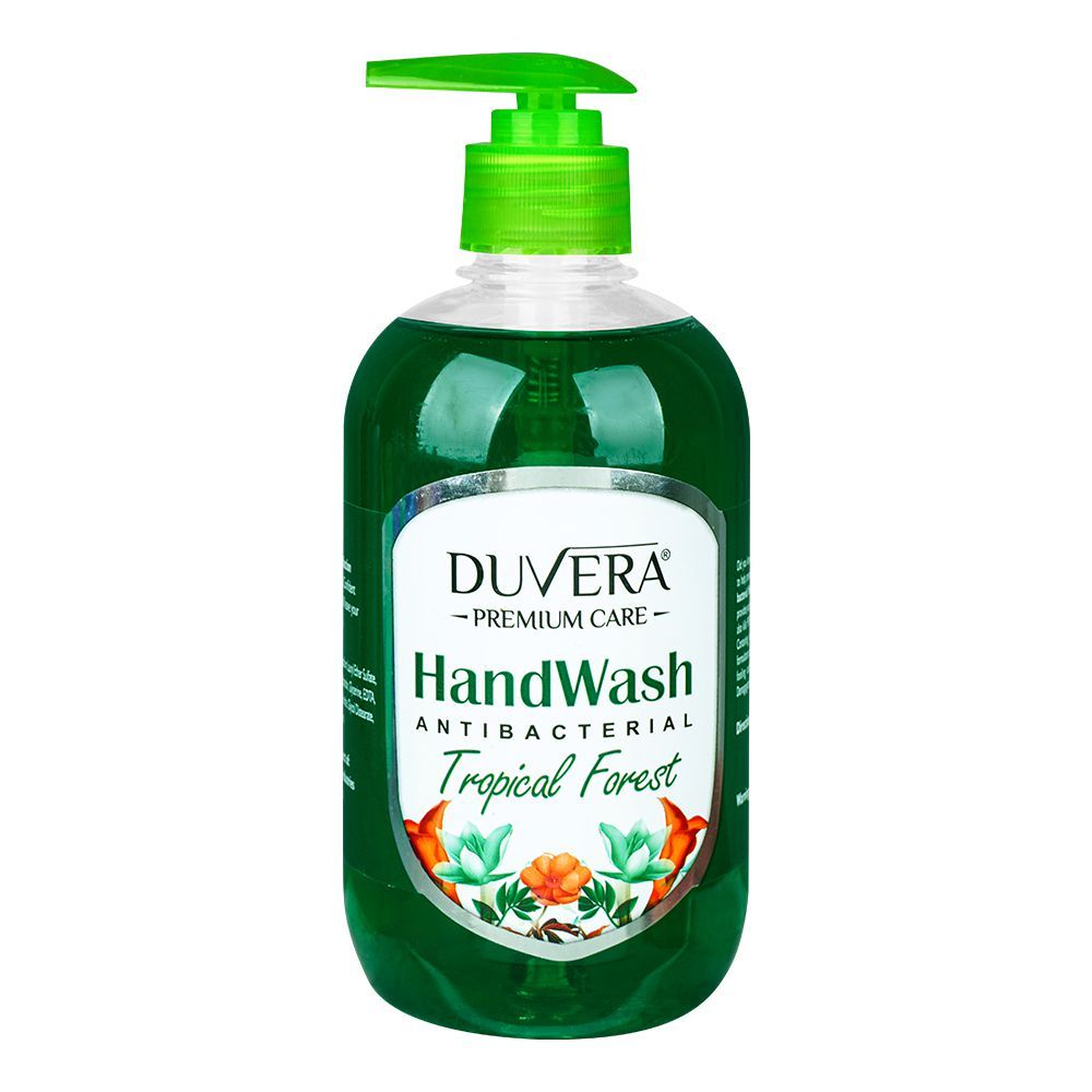 Duvera Tropical Forest Antibacterial Hand Wash, 500ml - Front View