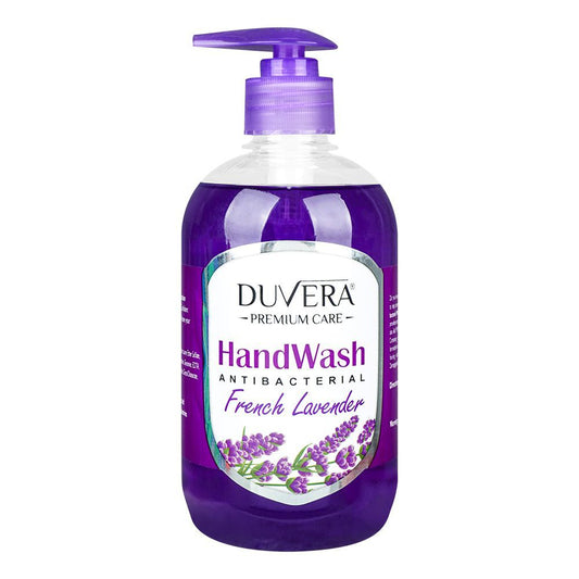 Duvera French Lavender Antibacterial Hand Wash, 500ml - Front View