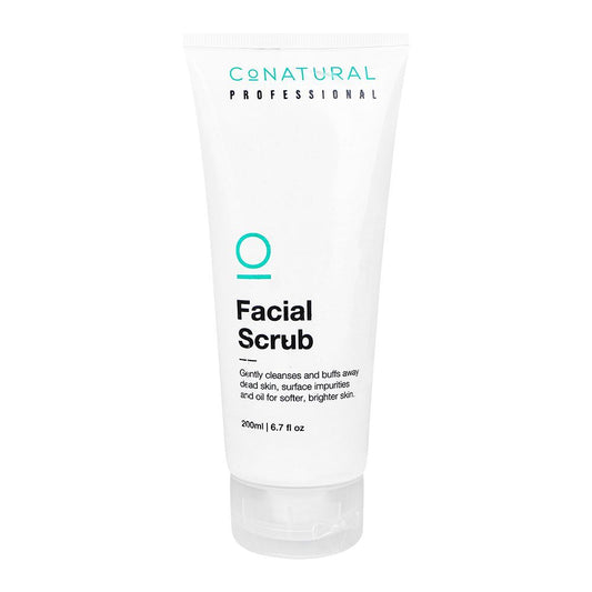 CoNatural Professional Facial Scrub, Gently Cleanses & Removes Dead Skin, Provides Brighter Skin, 200ml - Front View
