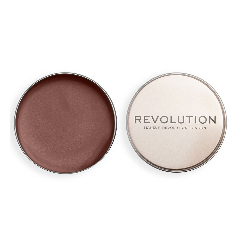 Makeup Revolution Balm Glow, Multi-Way Balm To Glaze Your Cheeks, Eyes & Lips, Vegan & Cruelty Free, 32g, Sun kissed Nude - Front View