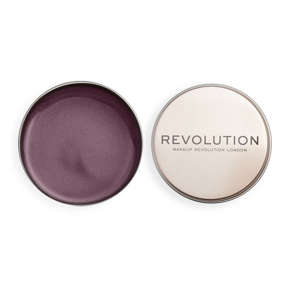 Makeup Revolution Balm Glow, Multi-Way Balm To Glaze Your Cheeks, Eyes & Lips, Vegan & Cruelty Free, 32g, Deep Plum - Front View